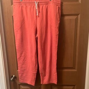 LOFT Outlet Ribbed Coral Lounge Pants